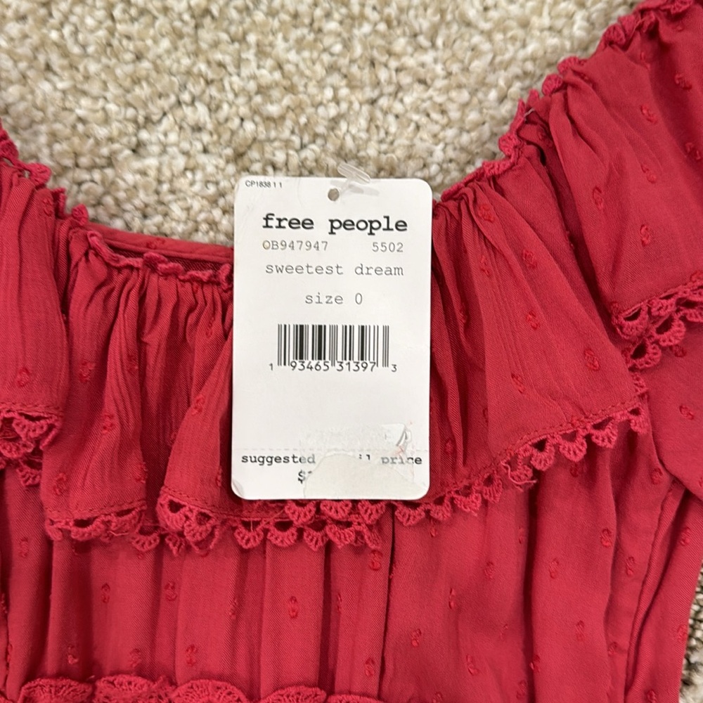 Red free people dress - Picture 2 of 2